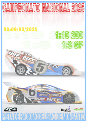 1º Prova do Campeonato Nacional de 1/10 200 e 1/8 Pista